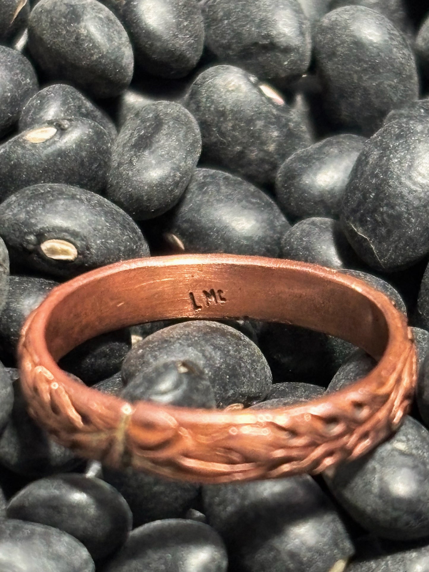 Copper Stamped Ring